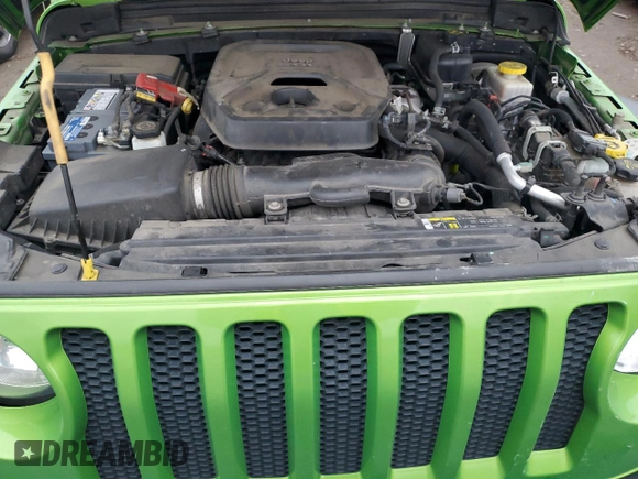 2020 Jeep Wrangler Unlimited Willys with VIN 1C4HJXDN2LW152717, listed as a Copart auction lot 85485464 with 154,436 mi miles and Salvage title. Bid and sale history available at DreamBid. Image 12.
