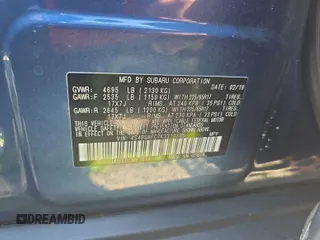 2019 Subaru Outback Premium with VIN 4S4BSAFC7K3310735, listed as a IAAI auction lot 42624920 with 26,846 mi miles and . Bid and sale history available at DreamBid. Image 17.