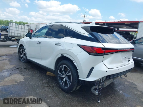 2023 Lexus RX 350 with VIN JTJCHMAA3P2009288, listed as a IAAI auction lot 42097583 with 37,475 mi miles and . Bid and sale history available at DreamBid. Image 3.