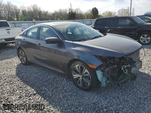 2017 Honda Civic EX-L with VIN 19XFC1F76HE015083, listed as a Copart auction lot 49513045 with 102,827 mi miles and Salvage title. Bid and sale history available at DreamBid. Image 4.