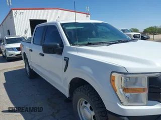 2022 Ford F-150 XL with VIN 1FTFW1E53NFA27670, listed as a IAAI auction lot 41976233 with 116,691 mi miles. Bid and sale history available at carsss.com. Image 6.