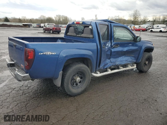 2005 GMC Canyon 1SE SLE Z71 with VIN 1GTDS136658213688, listed as a Copart auction lot 46494885 with 162,209 mi miles and Salvage Title. Bid and sale history available at carsss.com. Image 3.