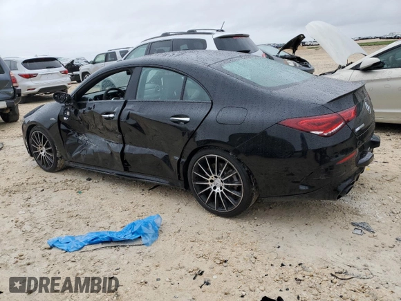 2021 Mercedes-Benz CLA 35 AMG with VIN W1K5J5BB5MN180587, listed as a Copart auction lot 50744745 with 65,231 mi miles and Salvage Title. Bid and sale history available at DreamBid. Image 2.