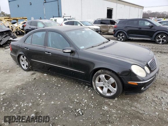 2005 Mercedes-Benz E 5.0L with VIN WDBUF70J45A645154, listed as a Copart auction lot 82883524 with 134,088 mi miles and Salvage Title. Bid and sale history available at carsss.com. Image 4.