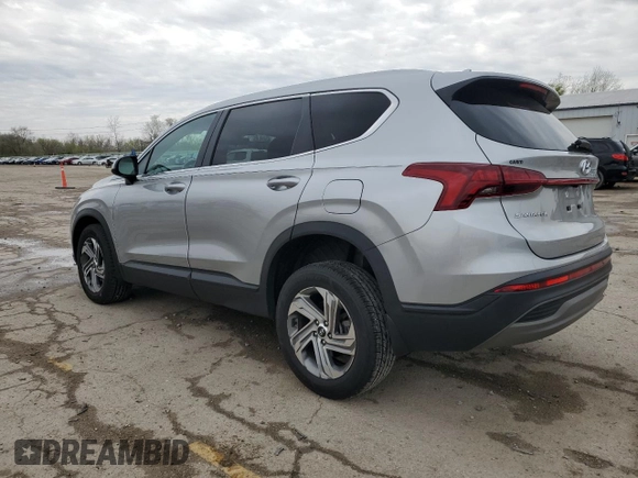 2021 Hyundai Santa Fe SE with VIN 5NMS1DAJ1MH357634, listed as a Copart auction lot 53699525 with 51,833 mi miles and Salvage title. Bid and sale history available at DreamBid. Image 2.