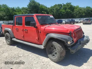 2020 Jeep Gladiator Sport S with VIN 1C6JJTAG7LL206022, listed as a Copart auction lot 57364825 with 89,267 mi miles and Salvage title. Bid and sale history available at DreamBid. Image 4.