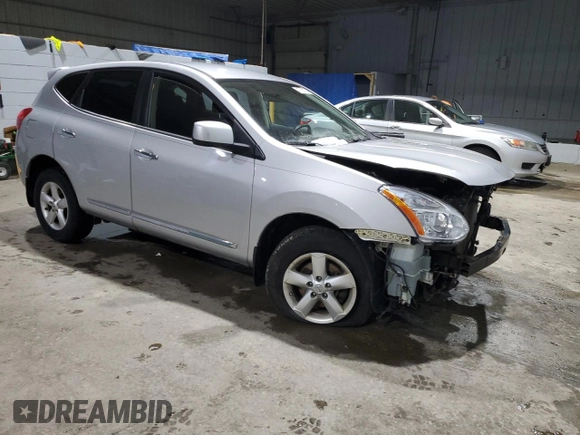 2013 Nissan Rogue S with VIN JN8AS5MV3DW622486, listed as a Copart auction lot 47287065 with 112,347 mi miles and Salvage Title. Bid and sale history available at DreamBid. Image 4.