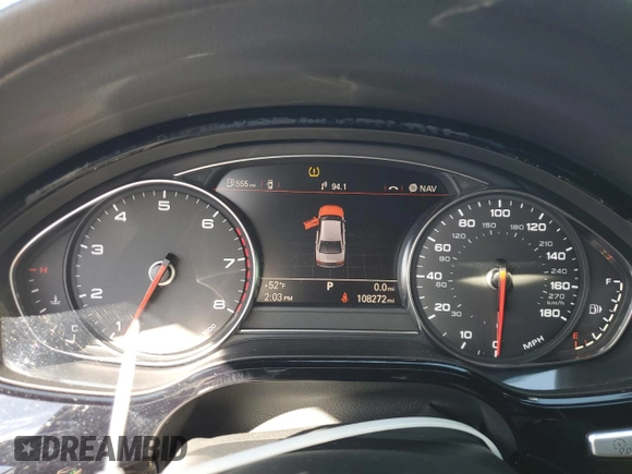 2015 Audi A8 3.0T with VIN WAU3GAFD7FN032980, listed as a Copart auction lot 45683995 with 108,272 mi miles and Non repairable. Bid and sale history available at DreamBid. Image 9.