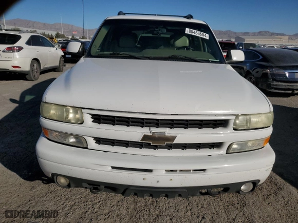 2003 Chevrolet Tahoe Z71 with VIN 1GNEK13T93R106806, listed as a Copart auction lot 80466604 with 216,303 mi miles and Salvage Title. Bid and sale history available at carsss.com. Image 5.