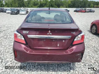 2023 Mitsubishi Mirage ES with VIN ML32FUFJ2PHF04274, listed as a Copart auction lot 58464685 with 23,627 mi miles and Salvage title. Bid and sale history available at DreamBid. Image 6.