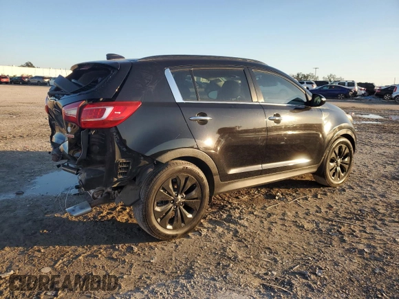 2013 Kia Sportage SX with VIN KNDPCCA68D7447781, listed as a Copart auction lot 85541454 with 136,211 mi miles and Salvage Title. Bid and sale history available at carsss.com. Image 3.