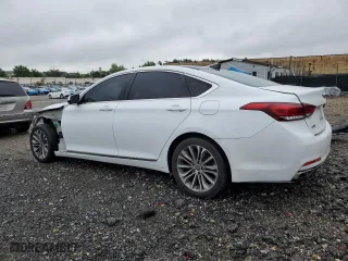 2017 Genesis G80 3.8L with VIN KMHGN4JE7HU177405, listed as a Copart auction lot 73409764 with 69,872 mi miles and Salvage Title. Bid and sale history available at carsss.com. Image 2.