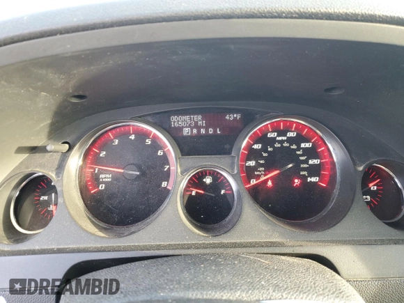 2009 GMC Acadia SLT2 with VIN 1GKER33D39J164222, listed as a Copart auction lot 48537245 with 165,073 mi miles and Salvage title. Bid and sale history available at DreamBid. Image 9.