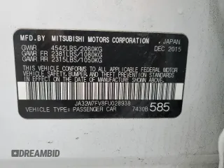 2015 Mitsubishi Lancer Evolution Final Edition with VIN JA32W7FV8FU028938, listed as a Copart auction lot 44698405 with 48,801 mi miles and Salvage Title. Bid and sale history available at carsss.com. Image 13.
