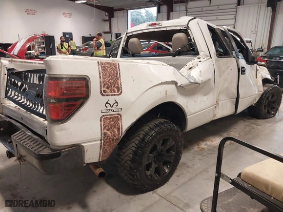 2010 Ford F-150 XL with VIN 1FTEX1CW7AFC92235, listed as a IAAI auction lot 41618357 with 1 mi miles. Bid and sale history available at carsss.com. Image 4.