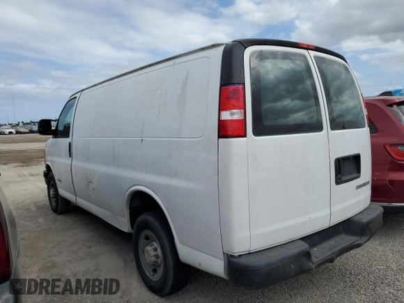 2003 Chevrolet Express Cargo with VIN 1GCGG25V931223419, listed as a Copart auction lot 76194064 with Not Provided miles and Salvage Title. Bid and sale history available at DreamBid. Image 2.