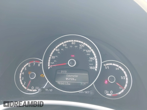2013 Volkswagen Beetle with VIN 3VWHX7AT0DM603661, listed as a IAAI auction lot 42464030 with 95,159 mi miles and . Bid and sale history available at DreamBid. Image 7.