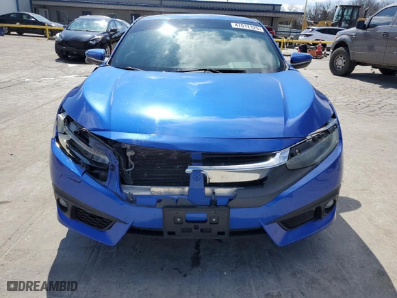 2016 Honda Civic Coupe Touring with VIN 2HGFC3B94GH362130, listed as a Copart auction lot 47612125 with 121,995 mi miles and Salvage Title. Bid and sale history available at carsss.com. Image 5.