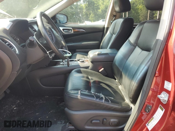 2016 Nissan Pathfinder Platinum with VIN 5N1AR2MM6GC618334, listed as a Copart auction lot 65502695 with 121,560 mi miles and Salvage title. Bid and sale history available at DreamBid. Image 7.
