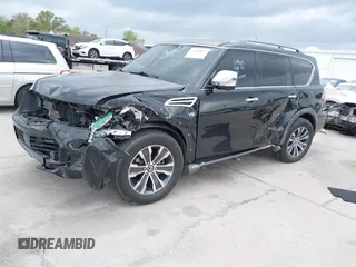 2020 Nissan Armada SL with VIN JN8AY2NC2LX519725, listed as a IAAI auction lot 41728867 with 98,877 mi miles. Bid and sale history available at carsss.com. Image 2.