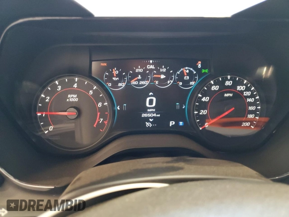 2017 Chevrolet Camaro 2SS z VIN 1G1FH1R70H0141082, wystawiony jako Copart lot #54060265 z przebiegiem 26 504 mil mil oraz Szkoda całkowita • Salvage title. Historia ofert i sprzedaży dostępna na DreamBid. Obrazek 9.