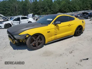 2015 Ford Mustang GT with VIN 1FA6P8CF1F5369083, listed as a Copart auction lot 62132805 with 114,104 mi miles and Salvage title. Bid and sale history available at DreamBid. Image 1.