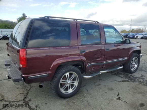 1995 Chevrolet Tahoe with VIN 1GNEK13K9SJ445554, listed as a Copart auction lot 50945835 with 206,626 mi miles and Salvage Title. Bid and sale history available at carsss.com. Image 3.