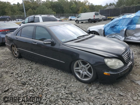 2003 Mercedes-Benz S-Class 5.0L with VIN WDBNG75J33A317473, listed as a Copart auction lot 76307394 with 6,637 mi miles and Clean Title. Bid and sale history available at carsss.com. Image 4.
