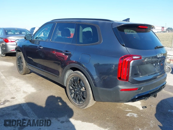 2022 Kia Telluride SX with VIN 5XYP5DHC3NG280360, listed as a IAAI auction lot 41707771 with 30,908 mi miles and . Bid and sale history available at DreamBid. Image 3.