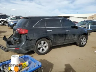 2011 Acura MDX with VIN 2HNYD2H2XBH549349, listed as a Copart auction lot 49233065 with 128,448 mi miles and Salvage Title. Bid and sale history available at carsss.com. Image 3.