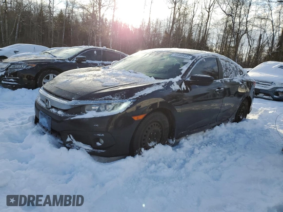 2017 Honda Civic Sedan EX-T with VIN 2HGFC1F46HH108620, listed as a Copart auction lot 45009485 with 340,659 mi miles and Salvage Title. Bid and sale history available at carsss.com. Image 1.