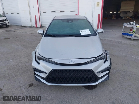 2023 Toyota Corolla SE with VIN 5YFS4MCE6PP158287, listed as a IAAI auction lot 41795751 with 37,293 mi miles. Bid and sale history available at carsss.com. Image 12.