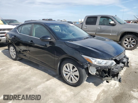 2020 Nissan Sentra S with VIN 3N1AB8BV3LY206111, listed as a Copart auction lot 47118415 with 56,365 mi miles and Salvage Title. Bid and sale history available at carsss.com. Image 4.