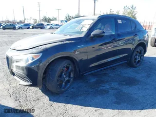 2022 Alfa Romeo Stelvio Ti with VIN ZASPAKBN5N7D24275, listed as a IAAI auction lot 41360975 with 24,668 mi miles. Bid and sale history available at carsss.com. Image 18.
