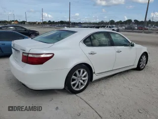 2007 Lexus LS 460 with VIN JTHBL46F275038229, listed as a Copart auction lot 61937645 with 81,691 mi miles and Clean title. Bid and sale history available at DreamBid. Image 3.
