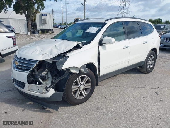 2015 Chevrolet Traverse LT with VIN 1GNKRGKD1FJ329260, listed as a IAAI auction lot 40332179 with 1 mi miles. Bid and sale history available at carsss.com. Image 2.