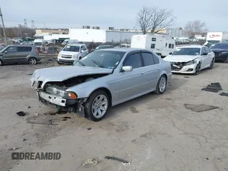 2002 BMW 5 Series 525i with VIN WBADT33412GF42744, listed as a IAAI auction lot 41609141 with 1 mi miles. Bid and sale history available at carsss.com. Image 17.
