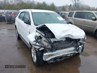 2016 Chevrolet Equinox LS with VIN 2GNALBEK5G6211527, listed as a IAAI auction lot 41824325 with 155,066 mi miles. Bid and sale history available at carsss.com. Image 1.