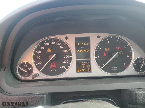 2007 Mercedes-Benz B-Class with VIN WDDFH33X97J194809, listed as a Copart auction lot 79815504 with 204,980 mi miles and Salvage Title. Bid and sale history available at carsss.com. Image 9.