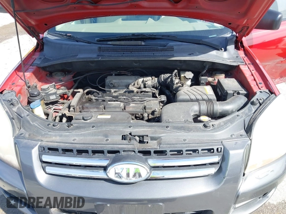 2007 Kia Sportage LX with VIN KNDJF724577371572, listed as a IAAI auction lot 41817960 with 213,062 mi miles. Bid and sale history available at carsss.com. Image 10.