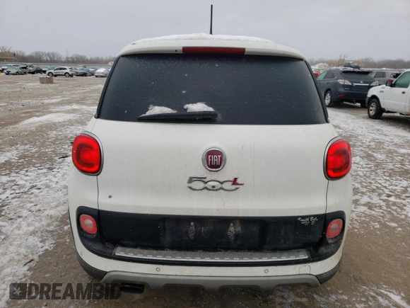 2014 FIAT 500L Trekking with VIN ZFBCFADH7EZ016087, listed as a Copart auction lot 36799254 with 133,852 mi miles and Salvage Title. Bid and sale history available at carsss.com. Image 6.