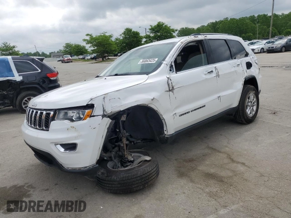 2019 Jeep Grand Cherokee Laredo E with VIN 1C4RJFAG8KC778860, listed as a Copart auction lot 56863425 with 57,813 mi miles and Salvage title. Bid and sale history available at DreamBid. Image 1.