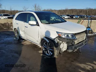 2014 Kia Sorento SX with VIN 5XYKWDA78EG485032, listed as a Copart auction lot 44433945 with 133,899 mi miles and Salvage title. Bid and sale history available at DreamBid. Image 4.