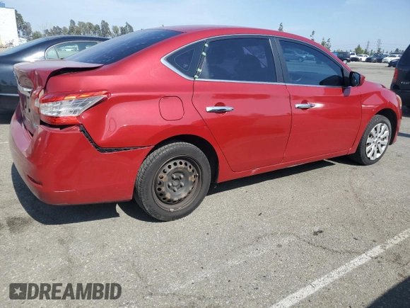 2014 Nissan Sentra SV with VIN 3N1AB7AP4EL642592, listed as a Copart auction lot 59152145 with 140,829 mi miles and Salvage title. Bid and sale history available at DreamBid. Image 3.