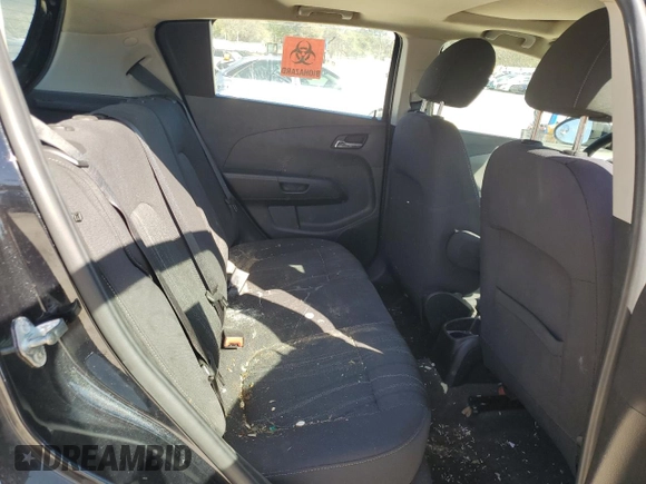 2014 Chevrolet Sonic LT with VIN 1G1JC6SB3E4195761, listed as a Copart auction lot 48679895 with 76,350 mi miles and Salvage Title. Bid and sale history available at carsss.com. Image 10.