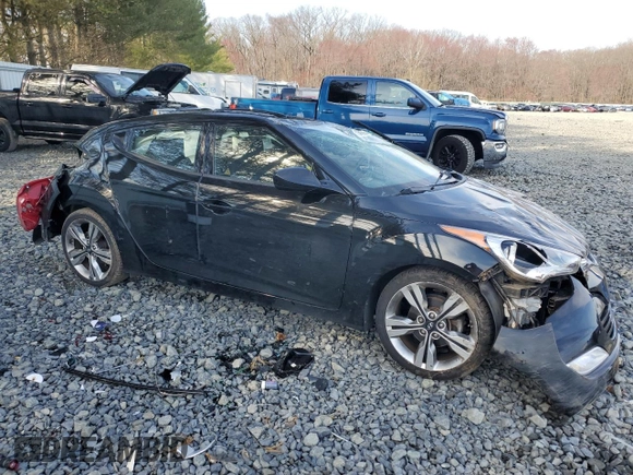 2017 Hyundai Veloster Value Edition with VIN KMHTC6AD5HU322111, listed as a Copart auction lot 51041695 with 56,602 mi miles and Salvage Title. Bid and sale history available at carsss.com. Image 4.