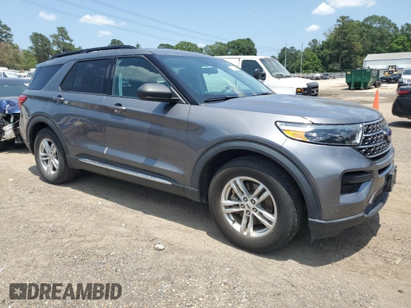 2022 Ford Explorer XLT with VIN 1FMSK7DH7NGA04682, listed as a Copart auction lot 58146245 with 66,447 mi miles and Salvage title. Bid and sale history available at DreamBid. Image 4.
