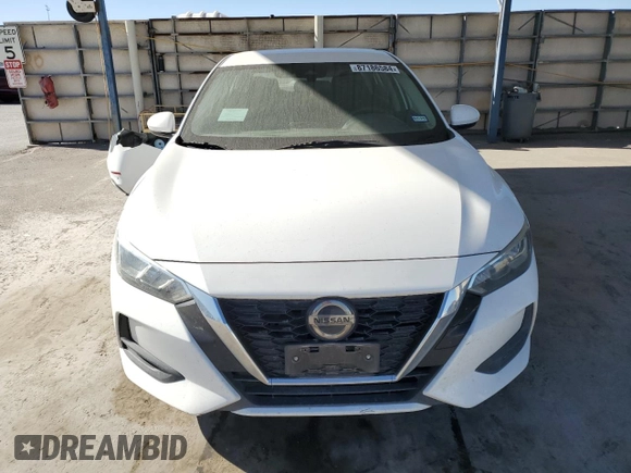 2020 Nissan Sentra S with VIN 3N1AB8BV3LY253221, listed as a Copart auction lot 87186584 with 41,380 mi miles and Salvage Title. Bid and sale history available at DreamBid. Image 5.