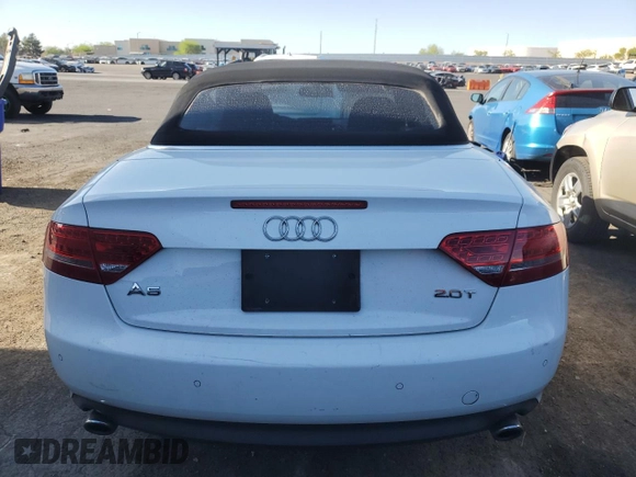 2010 Audi A5 2.0T Premium Plus with VIN WAUJFAFH2AN025232, listed as a Copart auction lot 54439565 with 118,439 mi miles and Clean Title. Bid and sale history available at carsss.com. Image 6.