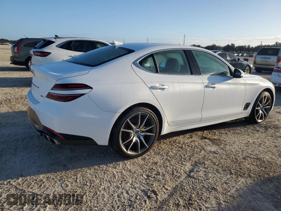2023 Genesis G70 2.0T with VIN KMTG34TA7PU122859, listed as a Copart auction lot 75442774 with 20,359 mi miles and Non Repairable. Bid and sale history available at carsss.com. Image 3.